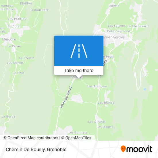 Chemin De Bouilly map