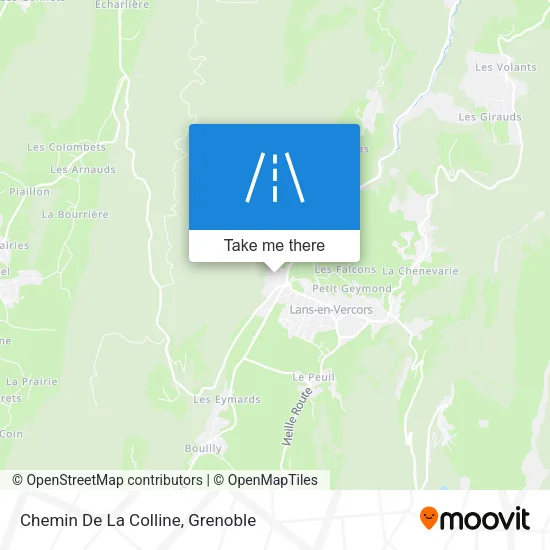 Chemin De La Colline map