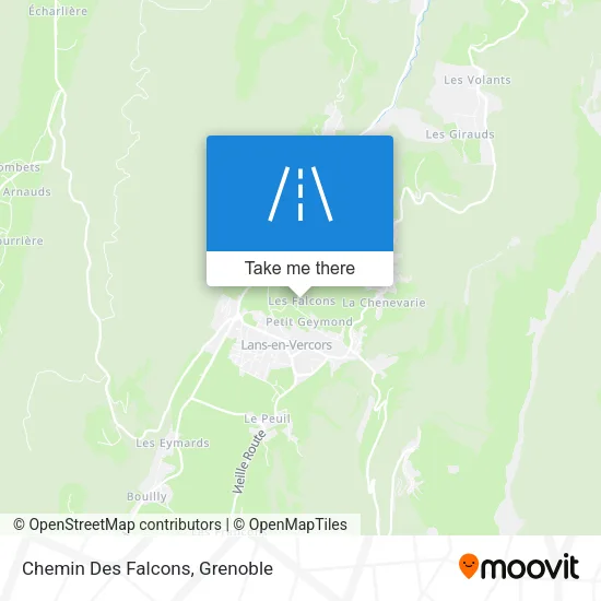 Chemin Des Falcons map