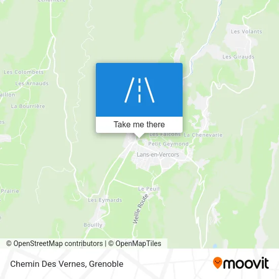 Chemin Des Vernes map
