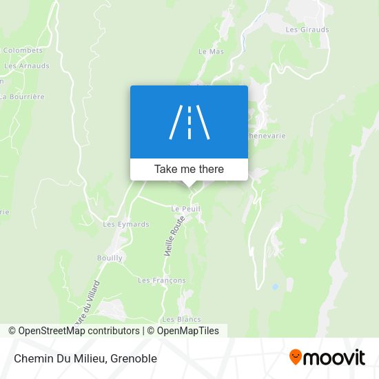 Chemin Du Milieu map
