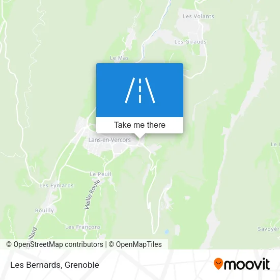 Les Bernards map