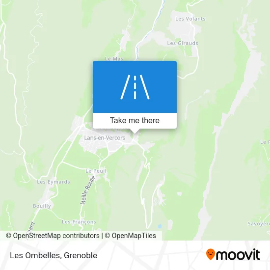 Les Ombelles map