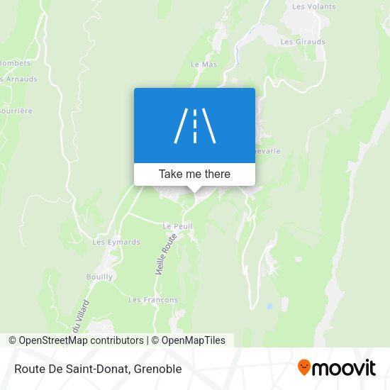 Route De Saint-Donat map