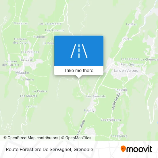 Route Forestière De Servagnet map