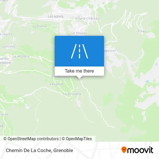 Chemin De La Coche map