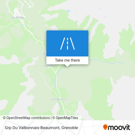 Grp Du Valbonnais-Beaumont map