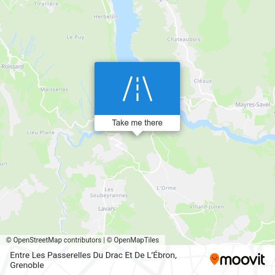 Entre Les Passerelles Du Drac Et De L’Ébron map