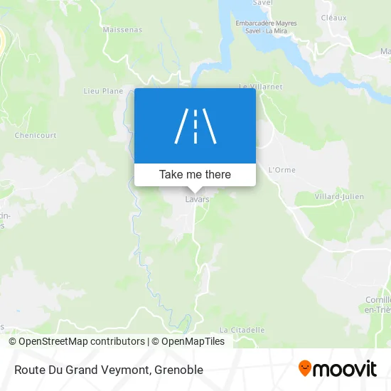 Route Du Grand Veymont map