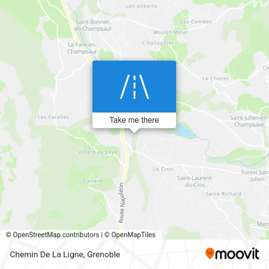 Chemin De La Ligne map