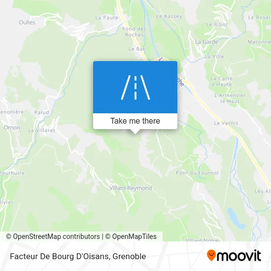 Facteur De Bourg D'Oisans map