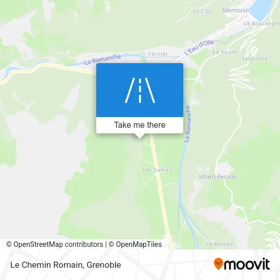 Le Chemin Romain map
