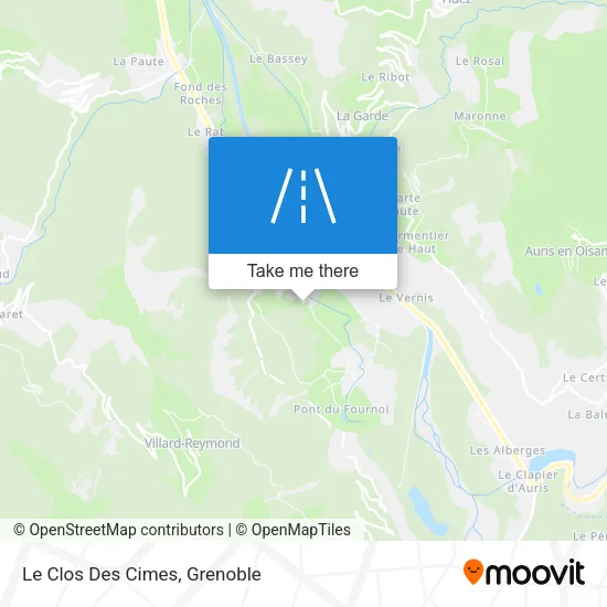 Le Clos Des Cimes map