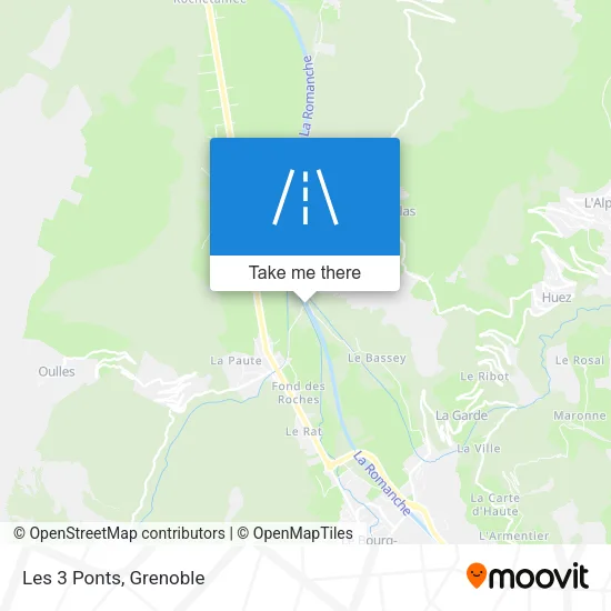 Les 3 Ponts map