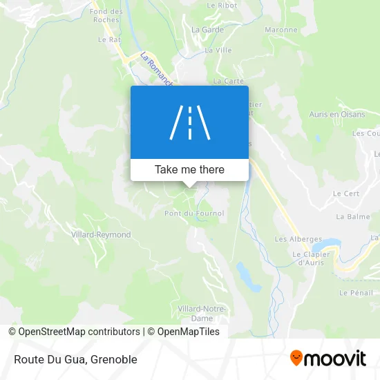 Route Du Gua map