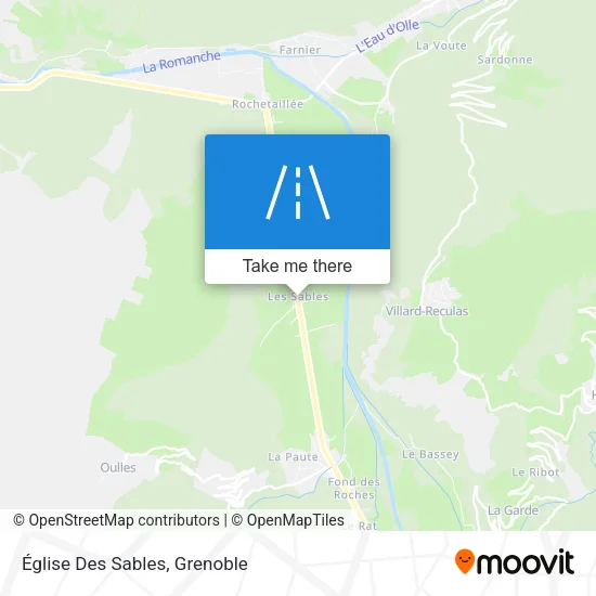 Église Des Sables map