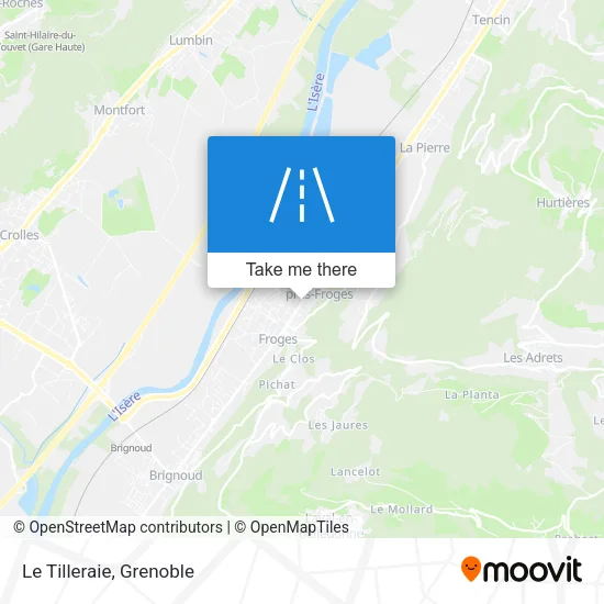 Le Tilleraie map