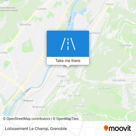 Lotissement Le Champ map