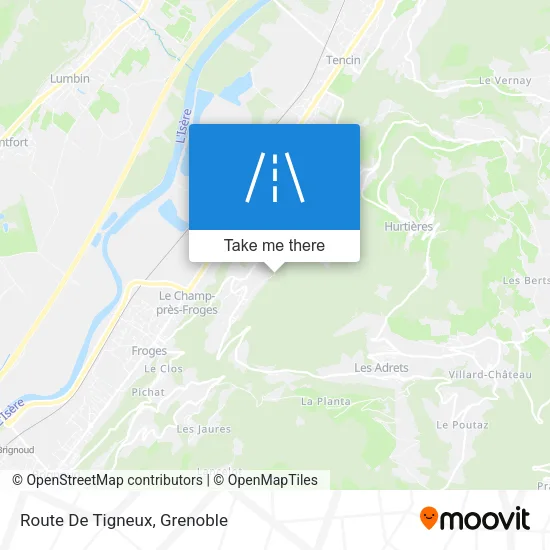 Route De Tigneux map