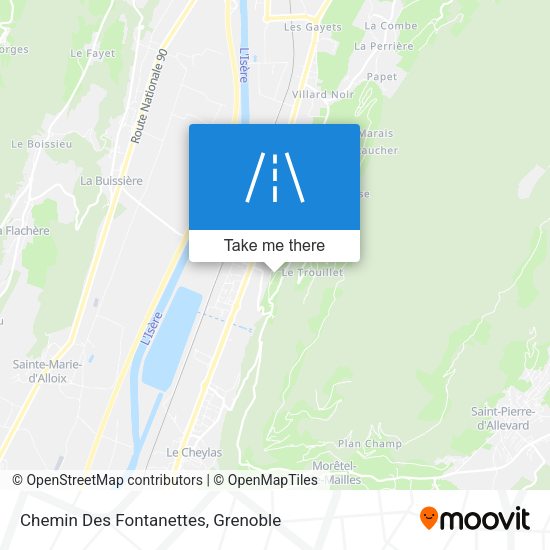 Chemin Des Fontanettes map