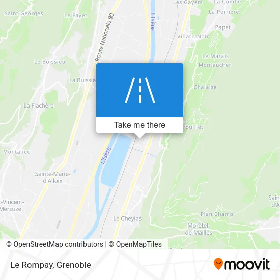 Le Rompay map