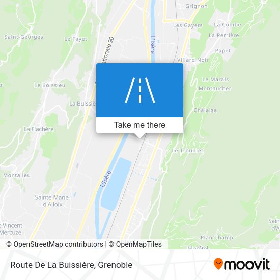 Route De La Buissière map