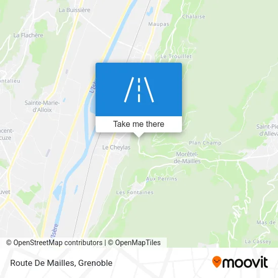 Route De Mailles map