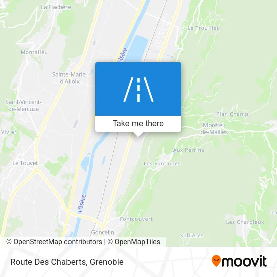 Route Des Chaberts map
