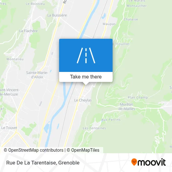 Rue De La Tarentaise map
