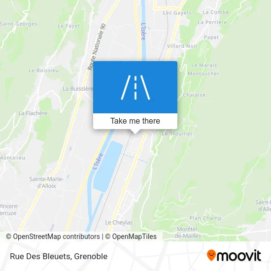 Rue Des Bleuets map