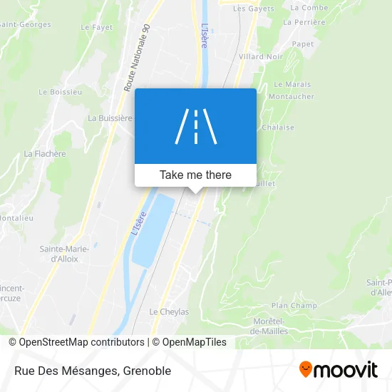 Rue Des Mésanges map