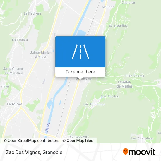Zac Des Vignes map
