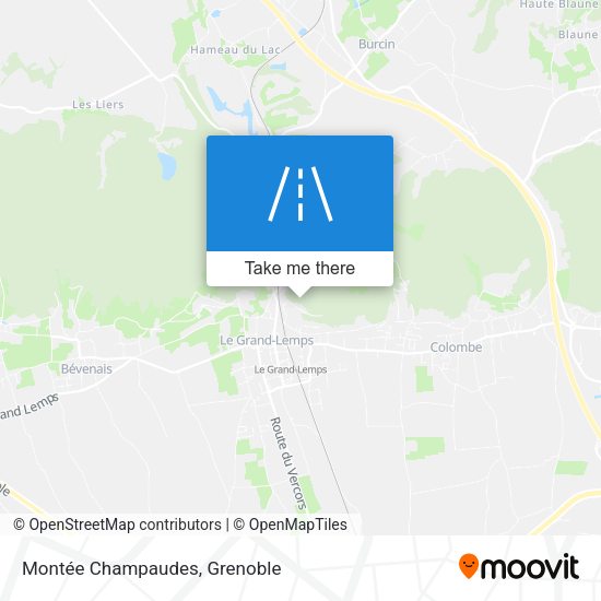 Montée Champaudes map