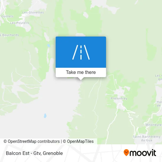 Balcon Est - Gtv map
