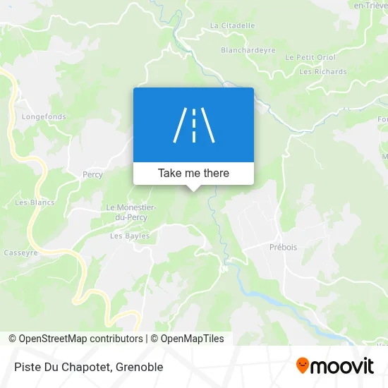 Piste Du Chapotet map