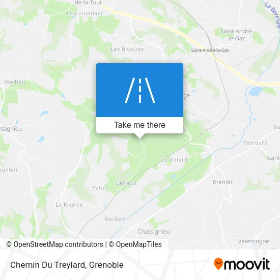 Chemin Du Treylard map