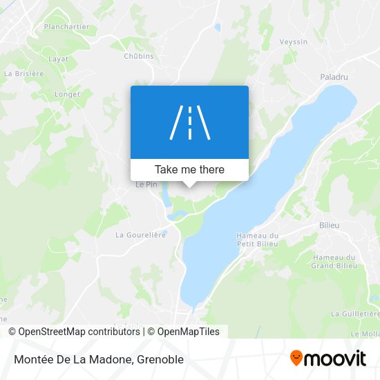 Montée De La Madone map