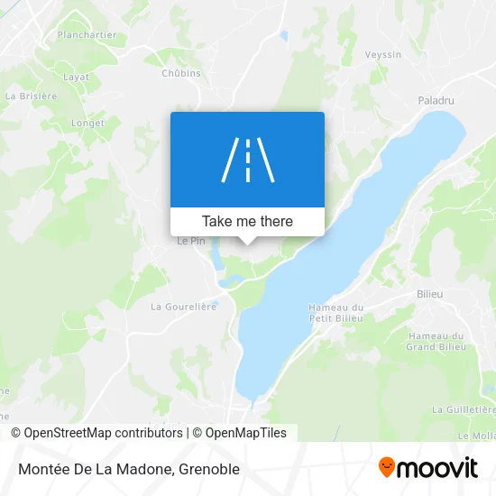 Montée De La Madone map