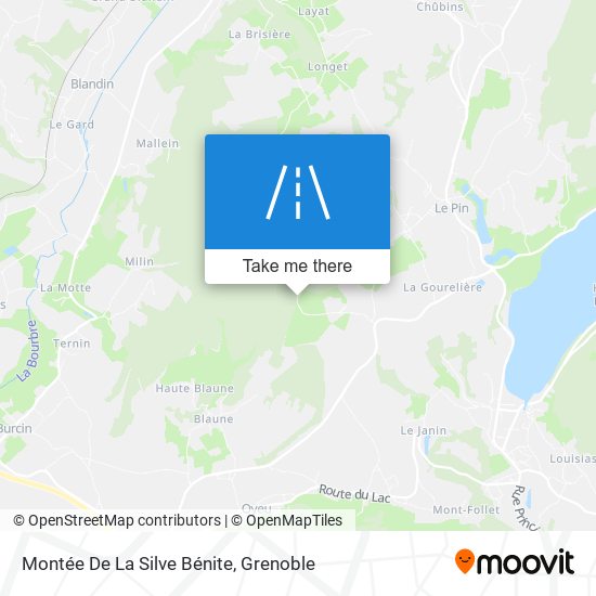 Montée De La Silve Bénite map