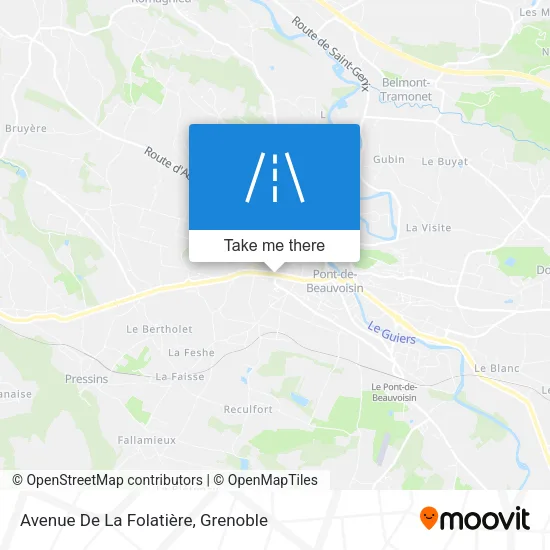 Avenue De La Folatière map