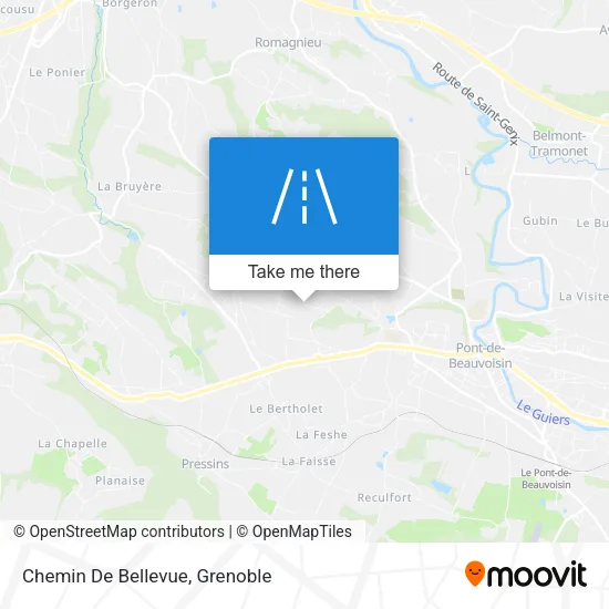 Chemin De Bellevue map