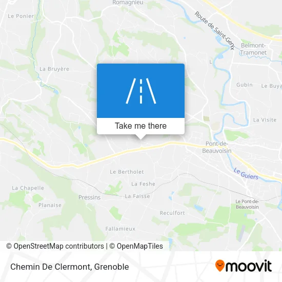 Chemin De Clermont map