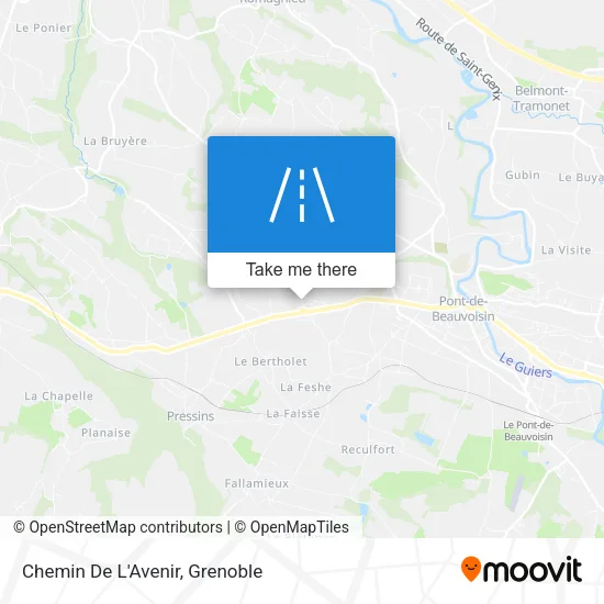 Chemin De L'Avenir map