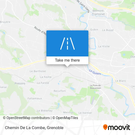 Chemin De La Combe map