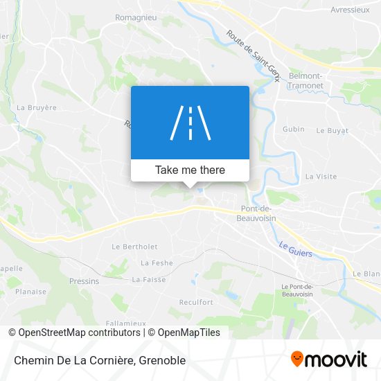 Chemin De La Cornière map