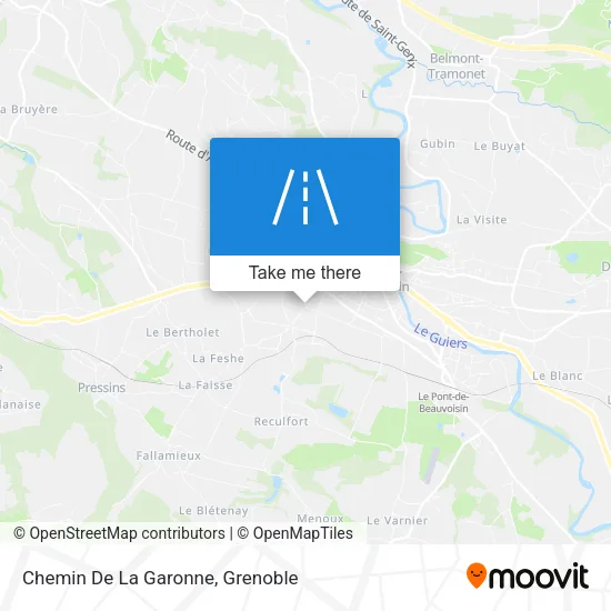 Chemin De La Garonne map