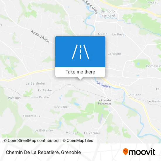 Chemin De La Rebatière map