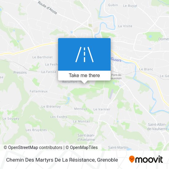 Chemin Des Martyrs De La Résistance map