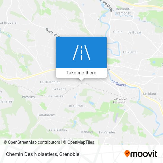 Chemin Des Noisetiers map