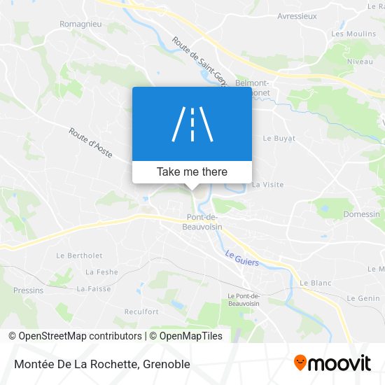 Montée De La Rochette map